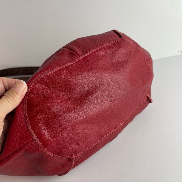 🚦3/$33 The Sak Red Leather Hobo Bag Purse - Bundle Bundle Bundle!! - Picture 5 of 6